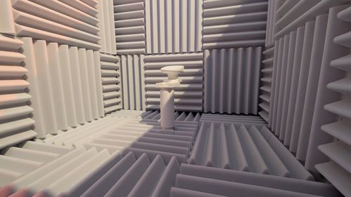 Cabine de mesure acoustique traitée